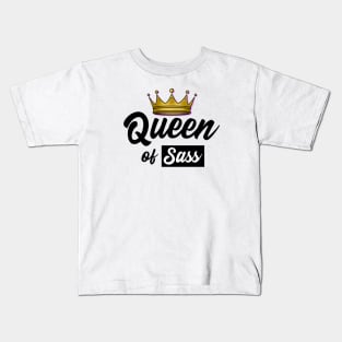 Queen of Sass Design Kids T-Shirt